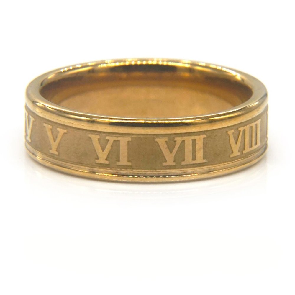Roman numerals gold wedding bans. - Picture 2 of 4